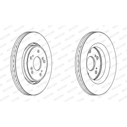 stabdžių diskas (1vnt) PREMIER Coat+ disc
                                FERODO                                DDF1820C, F