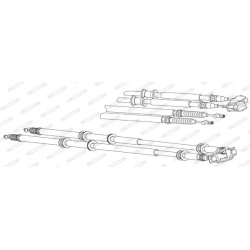 trosas, stovėjimo stabdys
                                FERODO                                FHB433016, FERODO, FHB433016