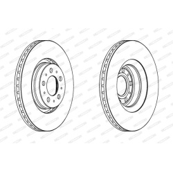 stabdžių diskas (1vnt) PREMIER Coat+ disc
                                FERODO                                DDF1426C1, 