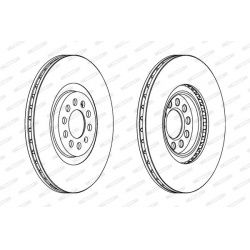 stabdžių diskas (1vnt) PREMIER Coat+ disc
                                FERODO                                DDF1118C, F