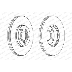 stabdžių diskas (1vnt) PREMIER Coat+ disc
                                FERODO                                DDF1014C, F