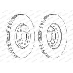 stabdžių diskas (1vnt) PREMIER
                                FERODO                                                DDF121