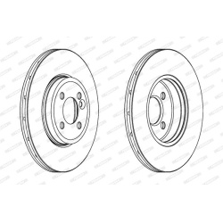 stabdžių diskas (1vnt) PREMIER High Carbon
                                FERODO                                          