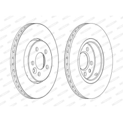 stabdžių diskas (1vnt) PREMIER Coat+ disc
                                FERODO                                DDF1080C, F