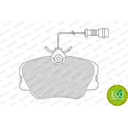 stabdžių trinkelių rinkinys, diskinis stabdys PREMIER ECO FRICTION
                                FERODO                 