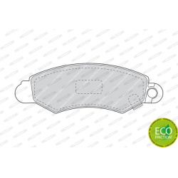 stabdžių trinkelių rinkinys, diskinis stabdys PREMIER ECO FRICTION
                                FERODO                 