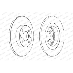 stabdžių diskas (1vnt) PREMIER Coat+ disc
                                FERODO                                DDF1502C, F