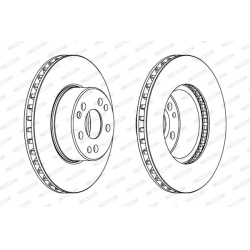 stabdžių diskas (1vnt) PREMIER
                                FERODO                                                DDF613