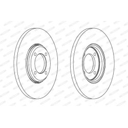 stabdžių diskas (1vnt) PREMIER
                                FERODO                                                DDF023