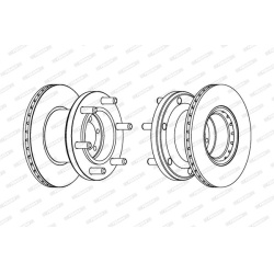 stabdžių diskas (1vnt) PREMIER
                                FERODO                                                FCR133