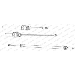 trosas, stovėjimo stabdys
FERODO FHB432928, F