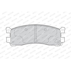 stabdžių trinkelių rinkinys, diskinis stabdys PREMIER
                                FERODO                              