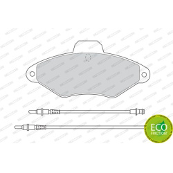 stabdžių trinkelių rinkinys, diskinis stabdys PREMIER ECO FRICTION
                                FERODO                 