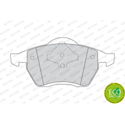 stabdžių trinkelių rinkinys, diskinis stabdys PREMIER ECO FRICTION
                                FERODO                 