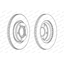 stabdžių diskas (1vnt) PREMIER
                                FERODO                                                DDF100