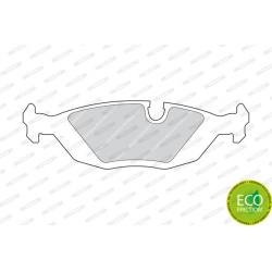 stabdžių trinkelių rinkinys, diskinis stabdys PREMIER ECO FRICTION
                                FERODO                 