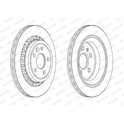 stabdžių diskas (1vnt) PREMIER
                                FERODO                                DDF1802C, FERODO, DDF1