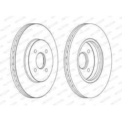 stabdžių diskas (1vnt) PREMIER Coat+ disc
                                FERODO                                DDF1195C, F