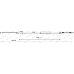 trosas, stovėjimo stabdys
                                FERODO                                                FHB432824, F