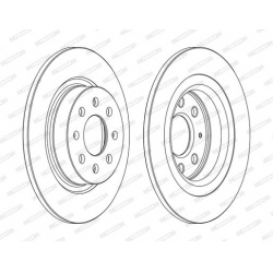 stabdžių diskas (1vnt) PREMIER
                                FERODO                                DDF1299C, FERODO, DDF1
