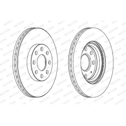 stabdžių diskas (1vnt) PREMIER Coat+ disc
                                FERODO                                DDF1304C, F