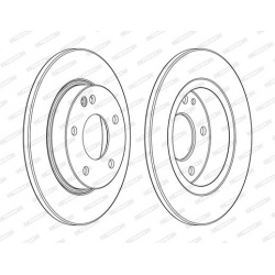 stabdžių diskas (1vnt) PREMIER Coat+ disc
                                FERODO                                DDF1034C, F