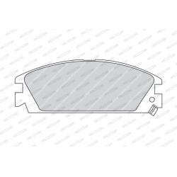 stabdžių trinkelių rinkinys, diskinis stabdys
                                FERODO                                FDB454