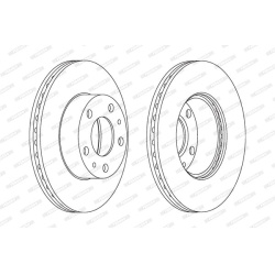 stabdžių diskas (1vnt) PREMIER Coat+ disc
                                FERODO                                DDF767C, FE
