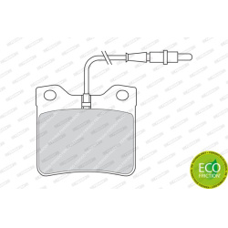 stabdžių trinkelių rinkinys, diskinis stabdys PREMIER ECO FRICTION
                                FERODO                 