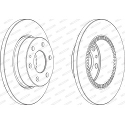 stabdžių diskas (1vnt) PREMIER
                                FERODO                                                FCR316