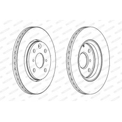 stabdžių diskas (1vnt) PREMIER Coat+ disc
                                FERODO                                DDF1527C, F