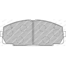 stabdžių trinkelių rinkinys, diskinis stabdys PREMIER ECO FRICTION
                                FERODO                 