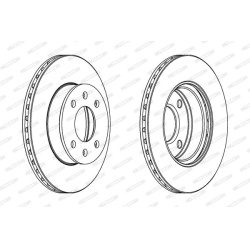 stabdžių diskas (1vnt) PREMIER Coat+ disc
                                FERODO                                DDF1268C, F