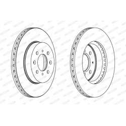 stabdžių diskas (1vnt) PREMIER Coat+ disc
                                FERODO                                DDF492C, FE