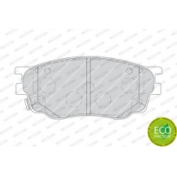 stabdžių trinkelių rinkinys, diskinis stabdys PREMIER ECO FRICTION
                                FERODO                 
