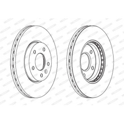 stabdžių diskas (1vnt) PREMIER Coat+ disc
                                FERODO                                DDF1870C, F