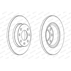 stabdžių diskas (1vnt) PREMIER Coat+ disc
                                FERODO                                DDF1129C, F