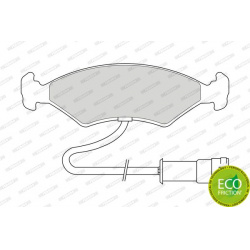 stabdžių trinkelių rinkinys, diskinis stabdys PREMIER ECO FRICTION
                                FERODO                 