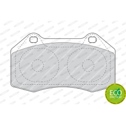 stabdžių trinkelių rinkinys, diskinis stabdys PREMIER ECO FRICTION
FERODO