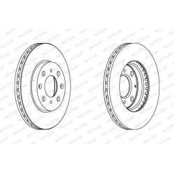 stabdžių diskas (1vnt) PREMIER
FERODO DDF123