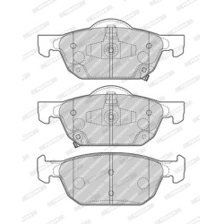 stabdžių trinkelių rinkinys, diskinis stabdys PREMIER ECO FRICTION
                                FERODO                 