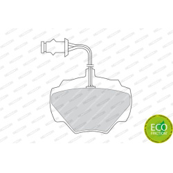 stabdžių trinkelių rinkinys, diskinis stabdys PREMIER ECO FRICTION
                                FERODO                 