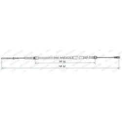 trosas, stovėjimo stabdys
FERODO FHB431240, F