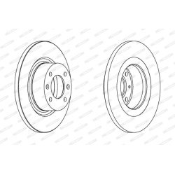 stabdžių diskas (1vnt) PREMIER
                                FERODO                                                DDF115