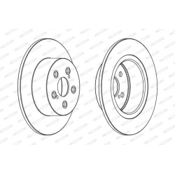 stabdžių diskas (1vnt) PREMIER
                                FERODO                                                DDF155