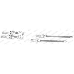 trosas, stovėjimo stabdys
                                FERODO                                FHB433103, FERODO, FHB433103