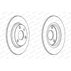 stabdžių diskas (1vnt) PREMIER Coat+ disc
                                FERODO                                DDF132C, FE