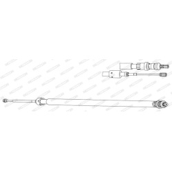 trosas, stovėjimo stabdys
FERODO FHB433026, F