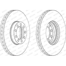 stabdžių diskas (1vnt) PREMIER
                                FERODO                                                FCR329