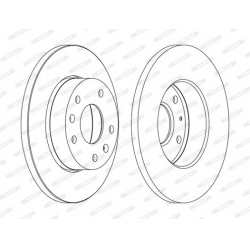 stabdžių diskas (1vnt) PREMIER
                                FERODO                                                DDF110